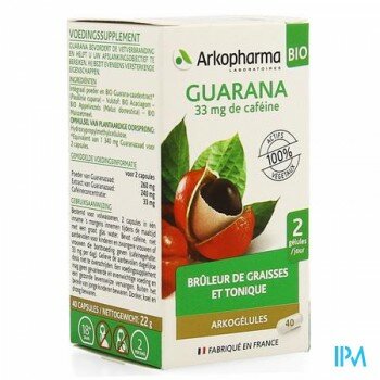 arkogelules-guarana-bio-40-gelules